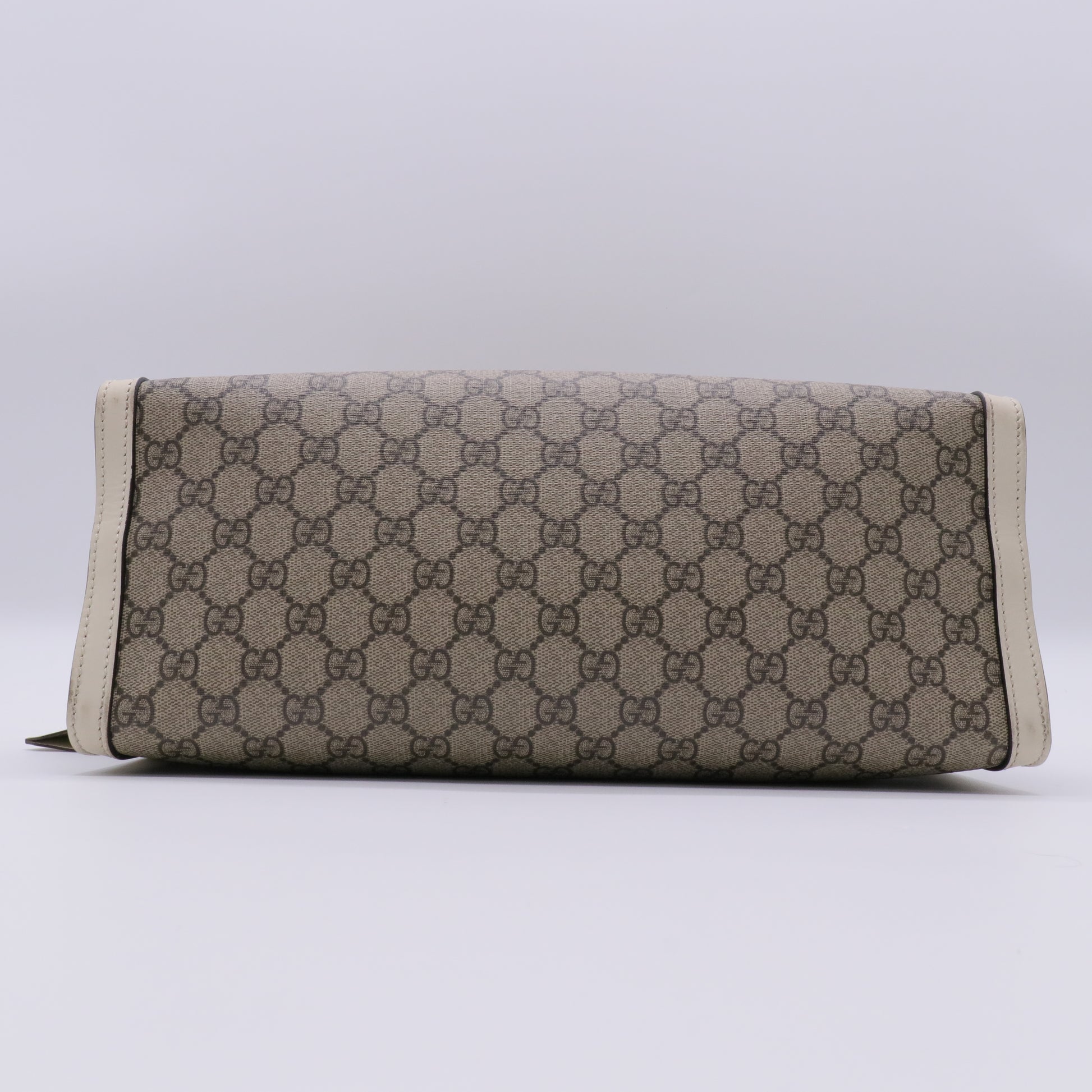 Supreme Padlock Medium Chain Tote/Shoulder Bag White Beige twins