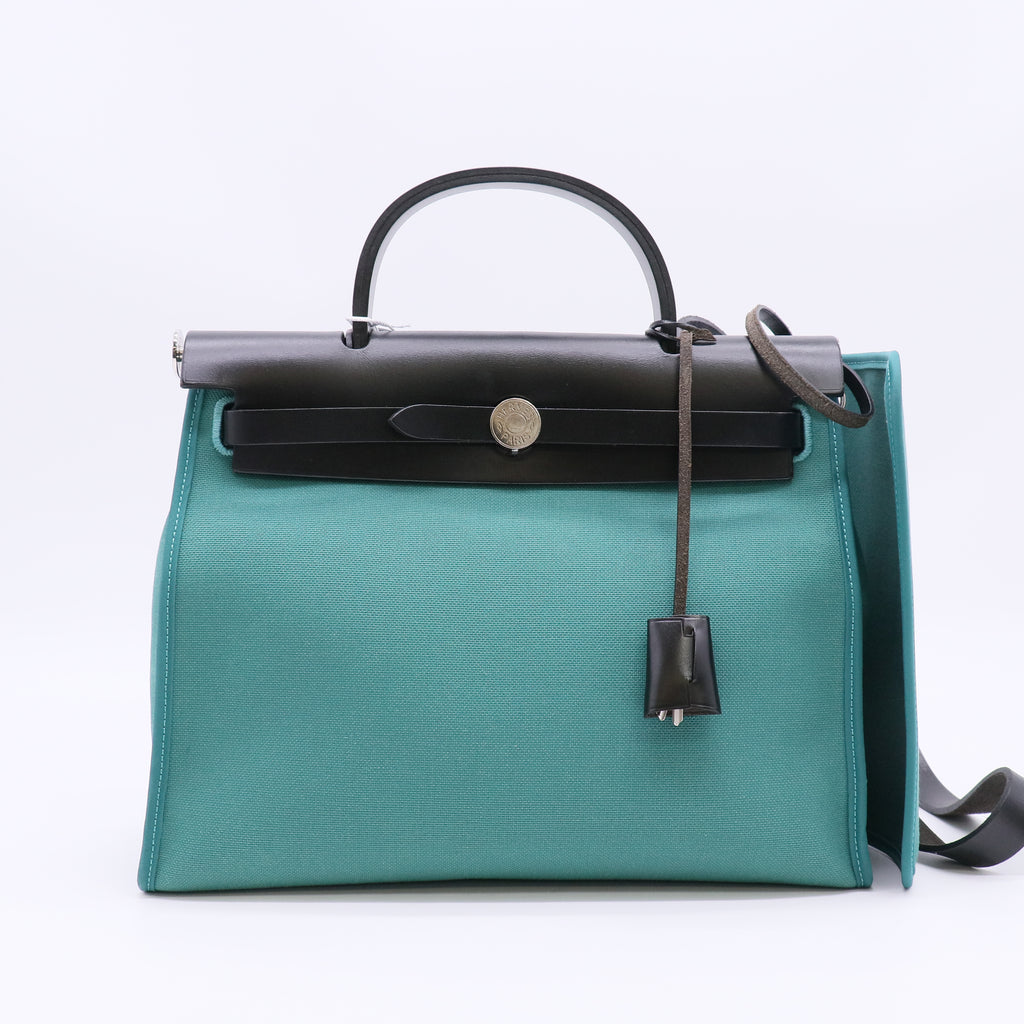 Hermes Toile Militaire & Vache Hunter Herbag Zip 31 twins LDZ1002