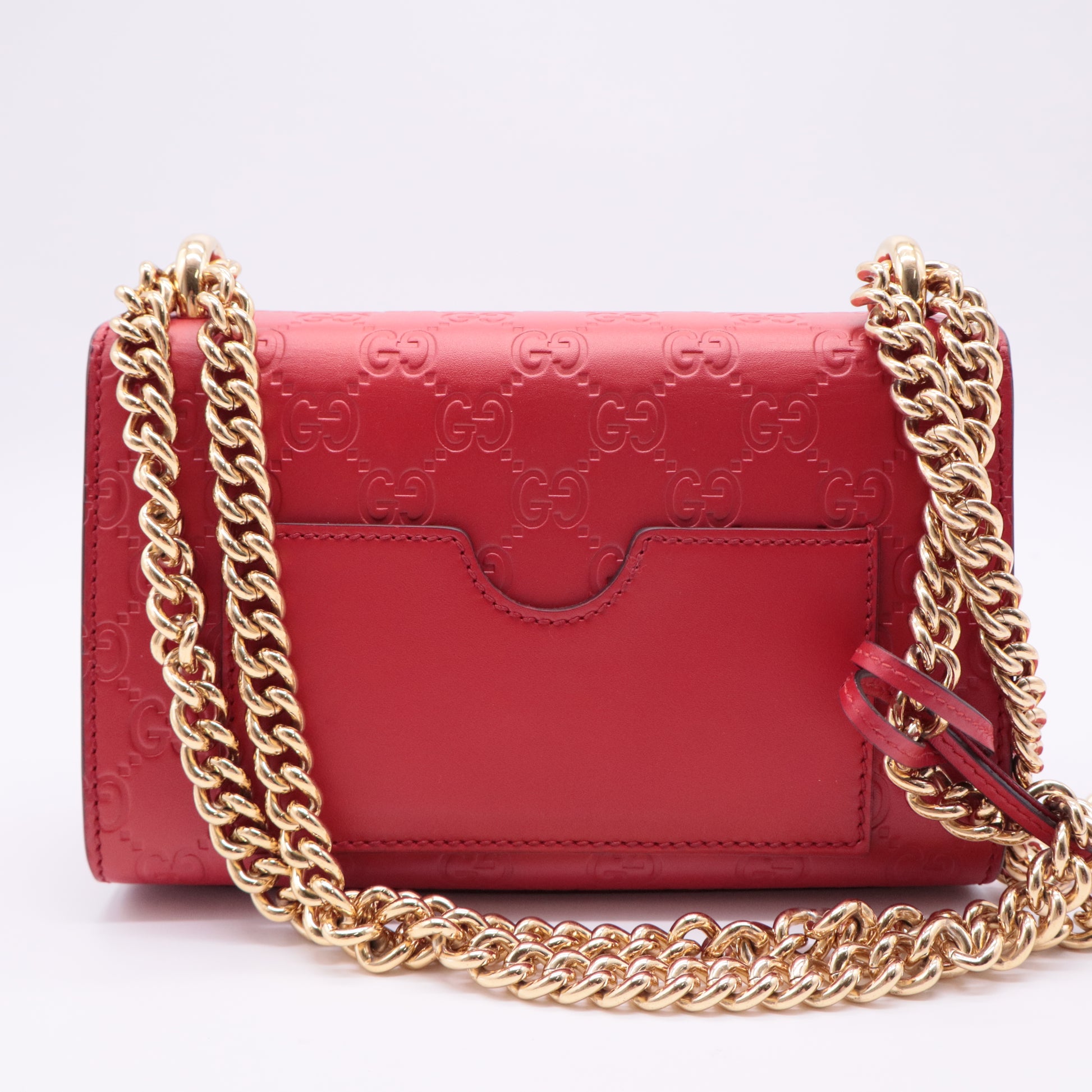 Padlock Shoulder Bag Guccissima Leather Small