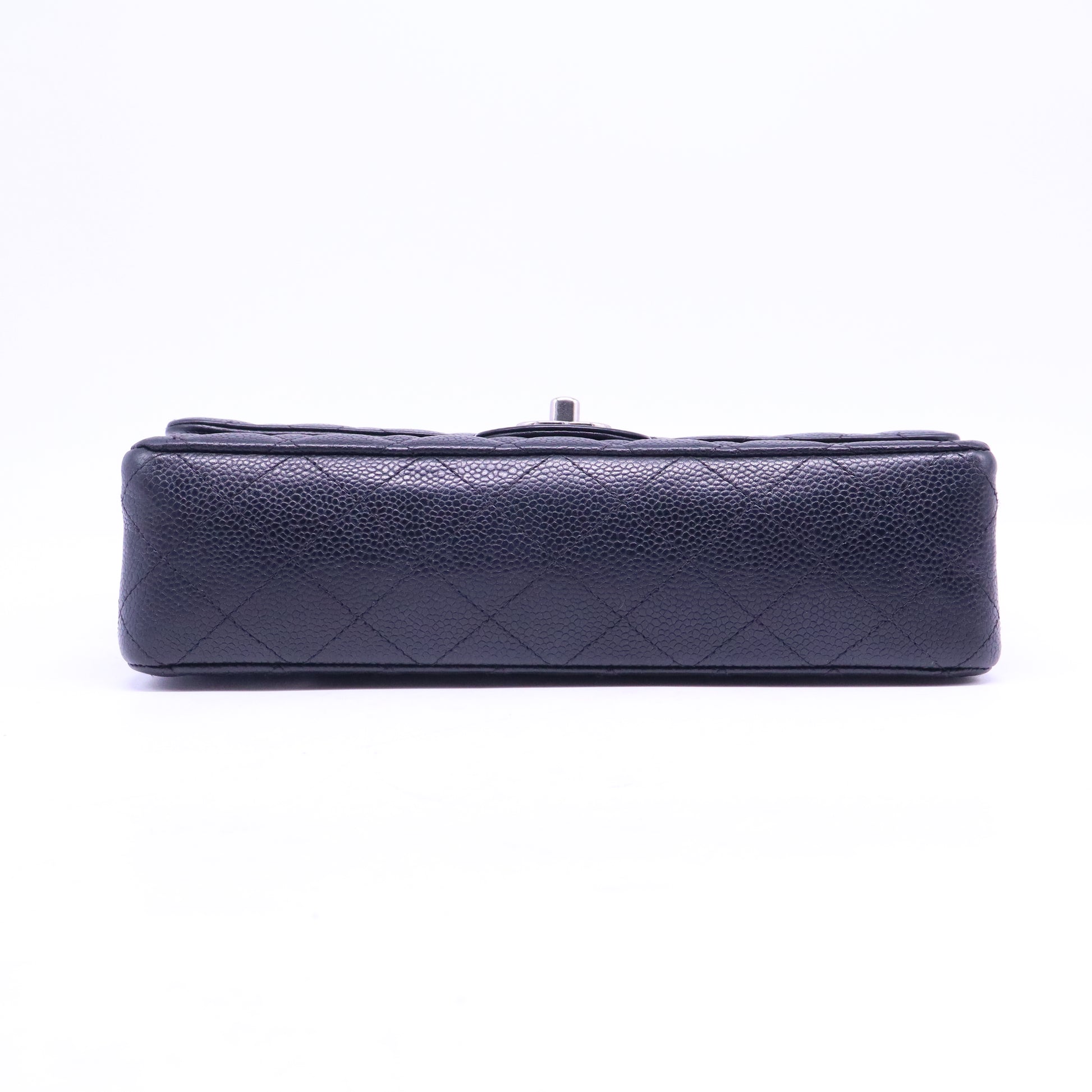 Vintage Classic Double Flap Bag Quilted Caviar Medium B21144