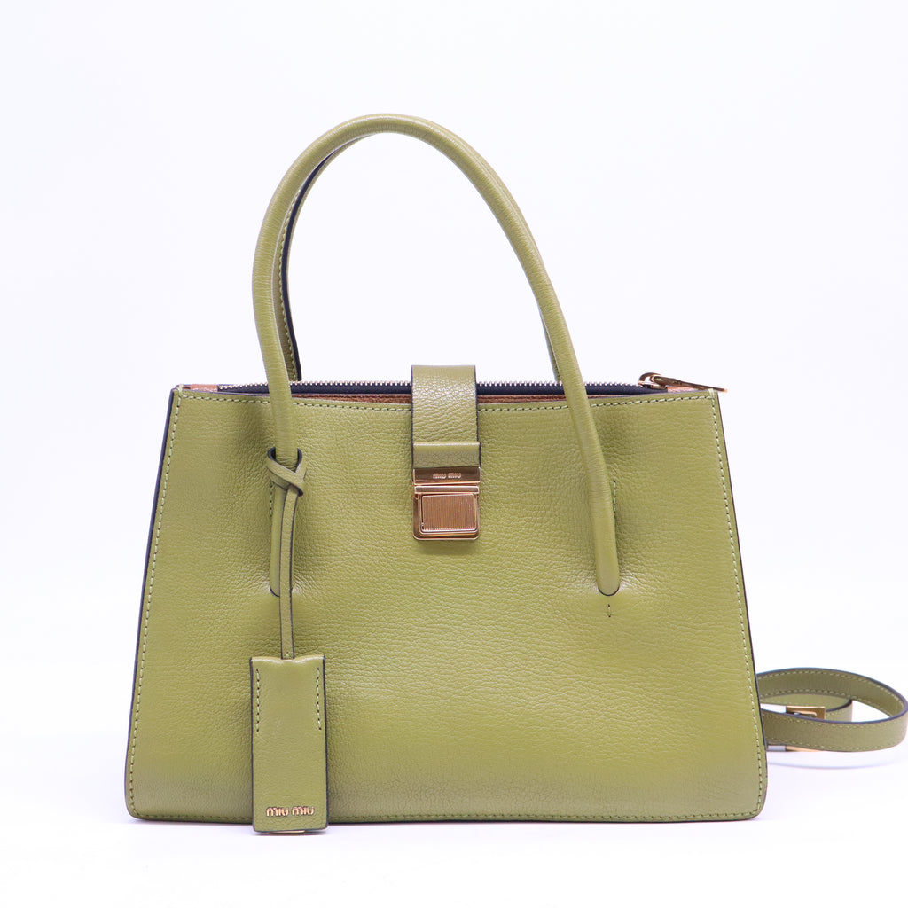 Madras Convertible Compartment Tote Leather Medium B20595