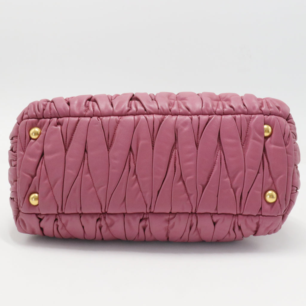 Nappa Matelasse Bauletto Top Handle Loto