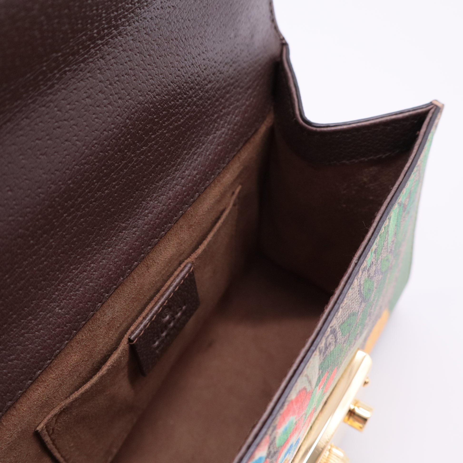 Padlock Shoulder Bag Tian Print GG Coated Canvas Small