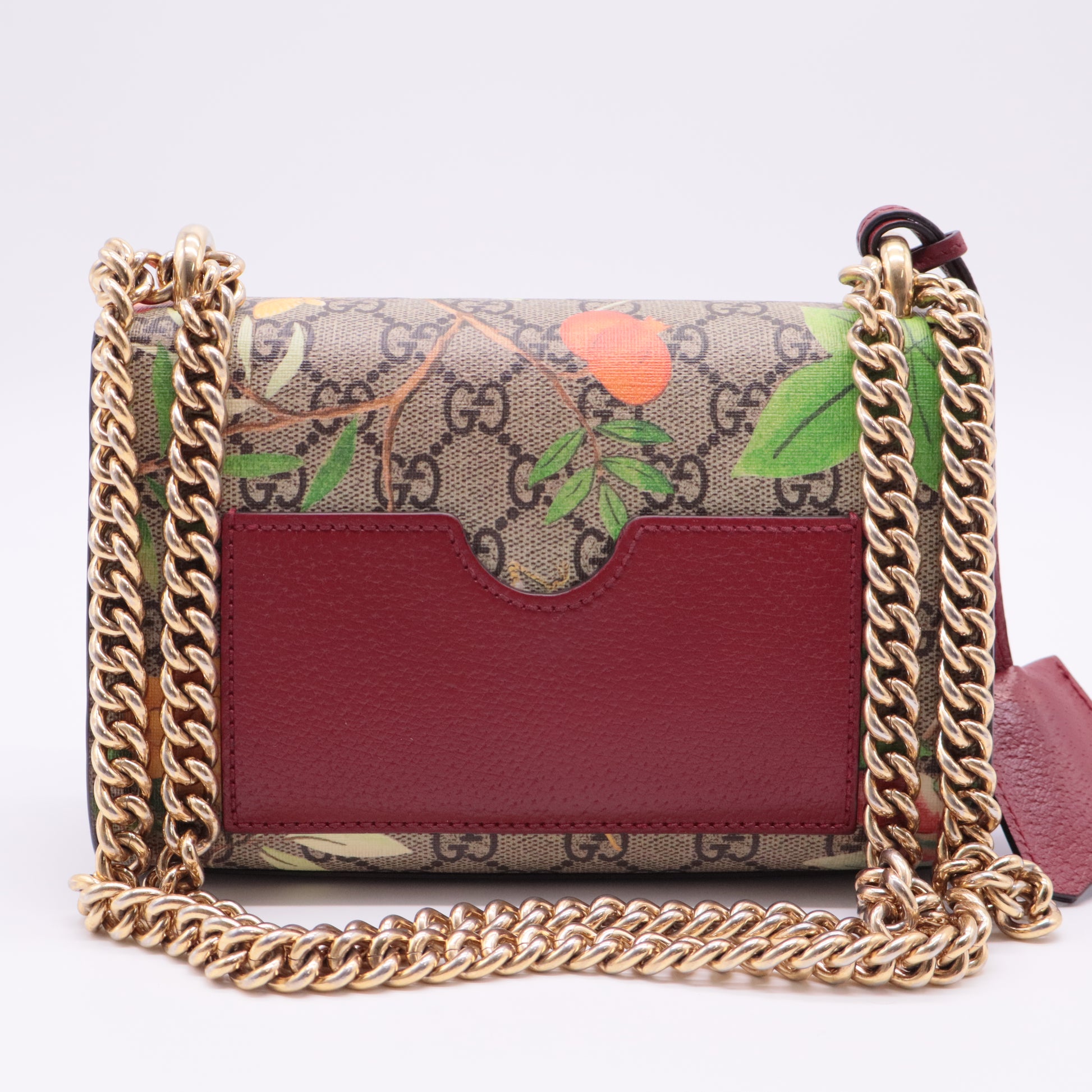 Padlock Shoulder Bag Tian Print GG Coated Canvas Small