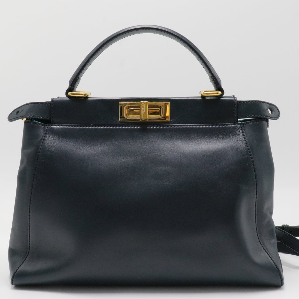 Fendi Peekaboo Bag Rigid Leather Regular