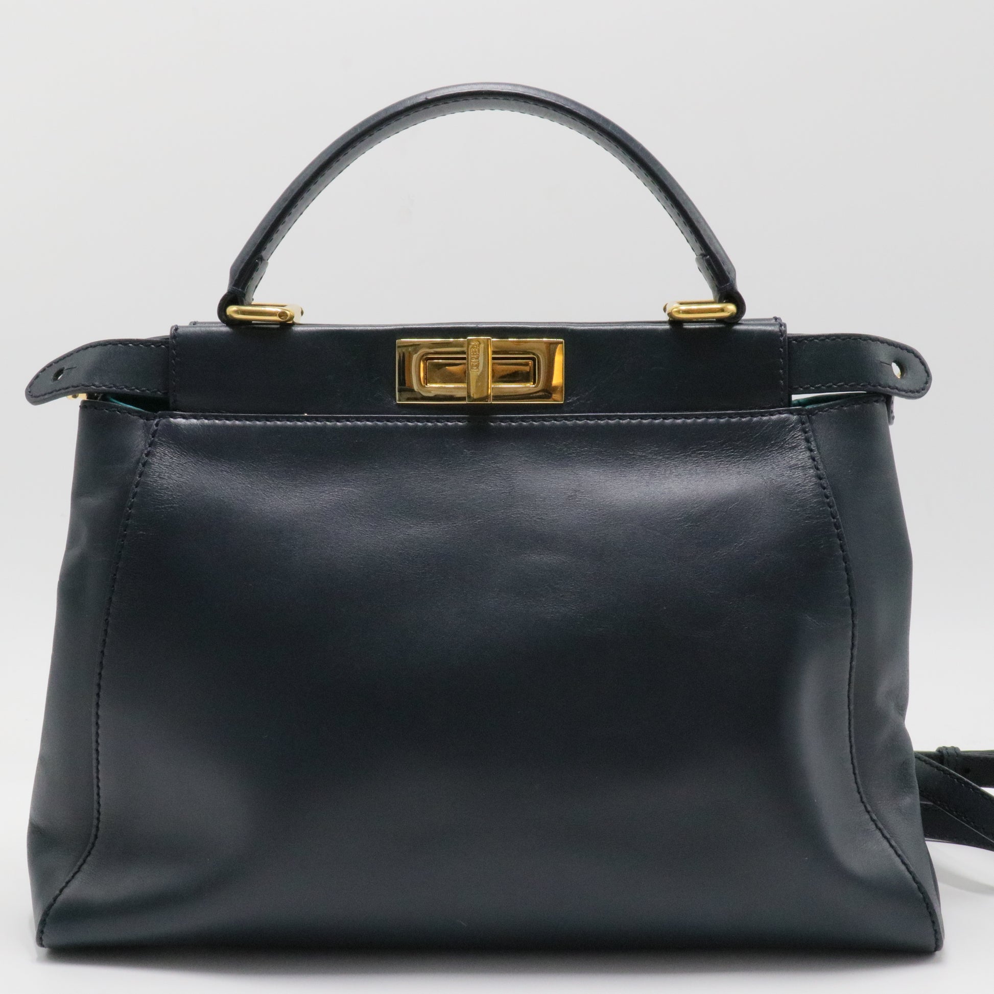 Fendi Peekaboo Bag Rigid Leather Regular