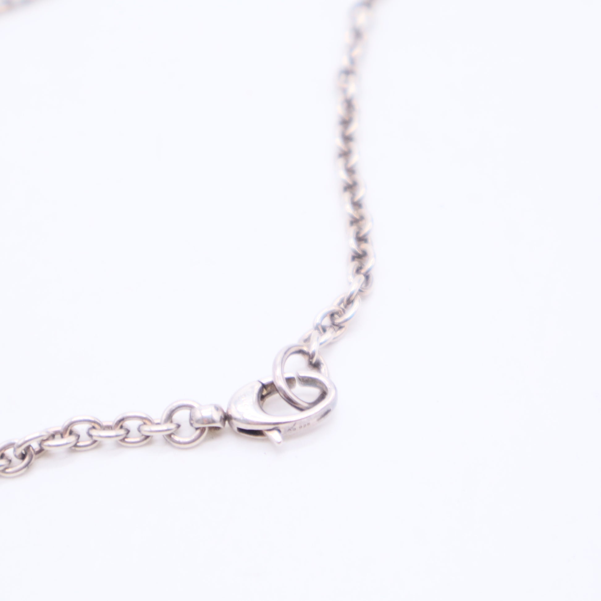 Interlocking G Pendant Necklace Sterling Silver Twins LDJ3058