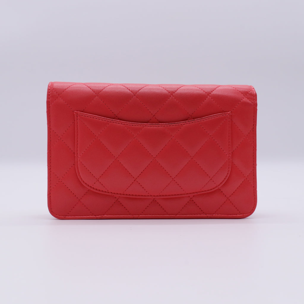 Wallet on Chain Quilted Lambskin twins