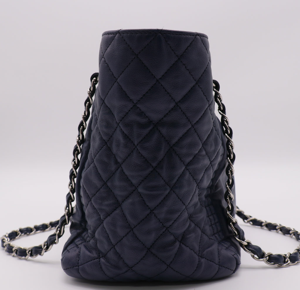 Calfskin Coco Bengal Tote Blue twins