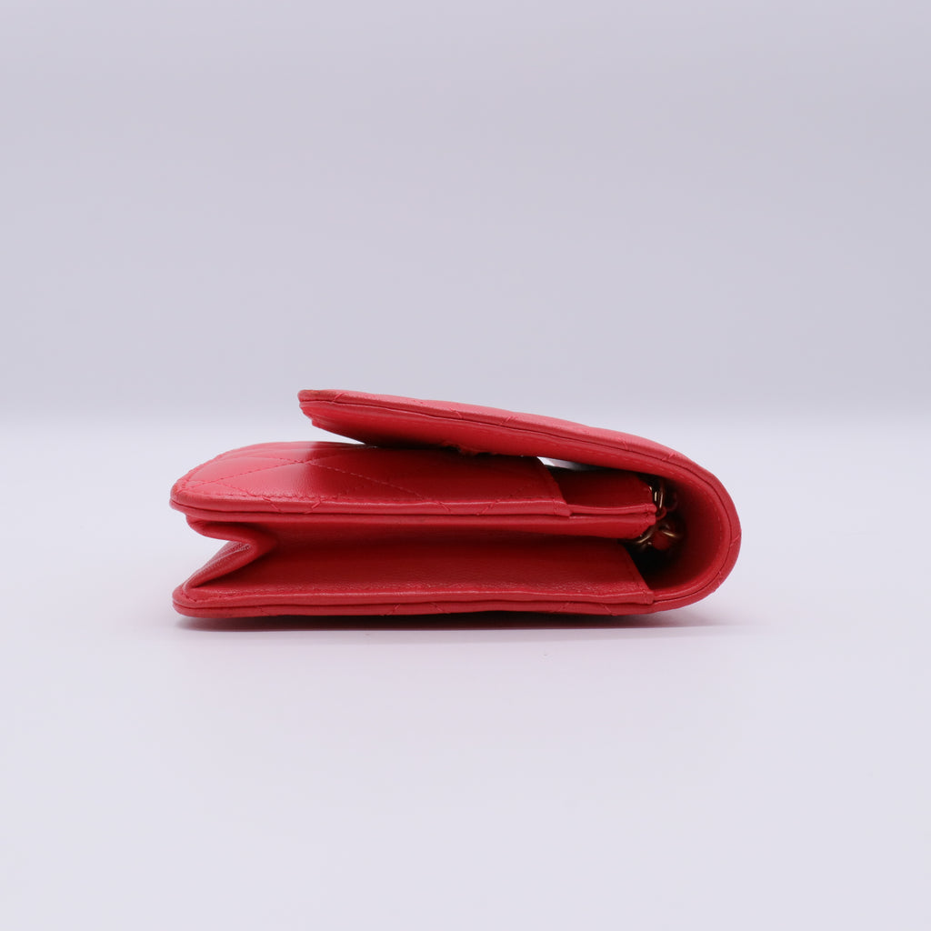 Wallet on Chain Quilted Lambskin twins