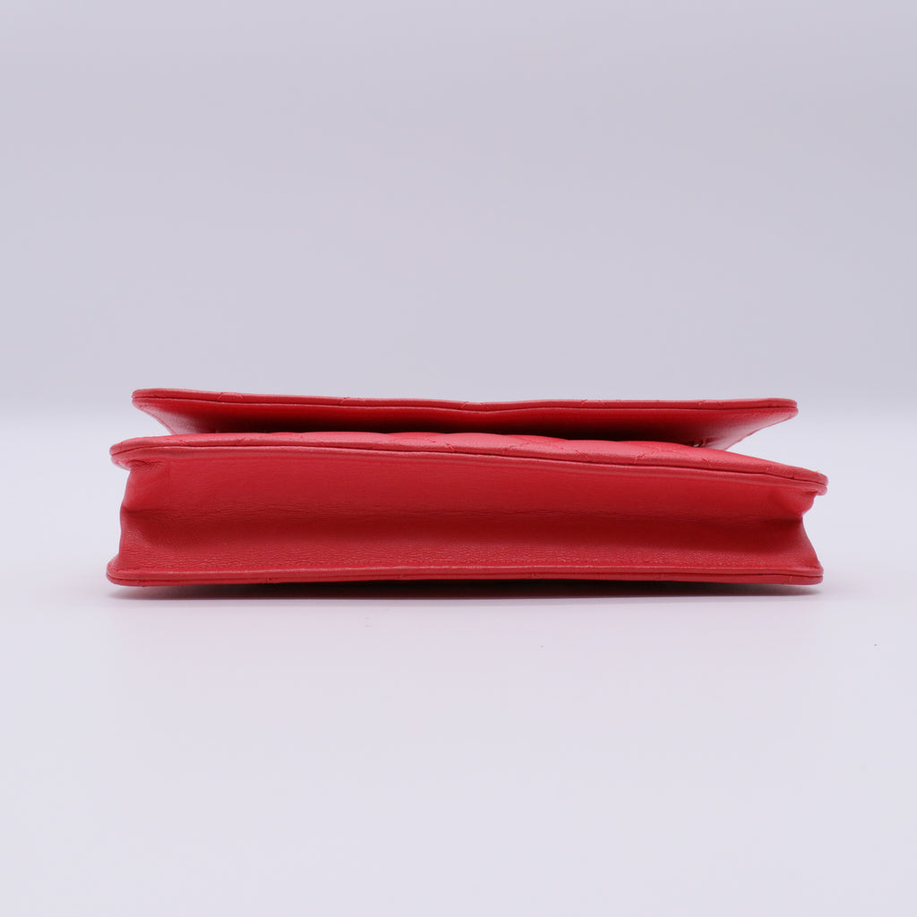 Wallet on Chain Quilted Lambskin twins