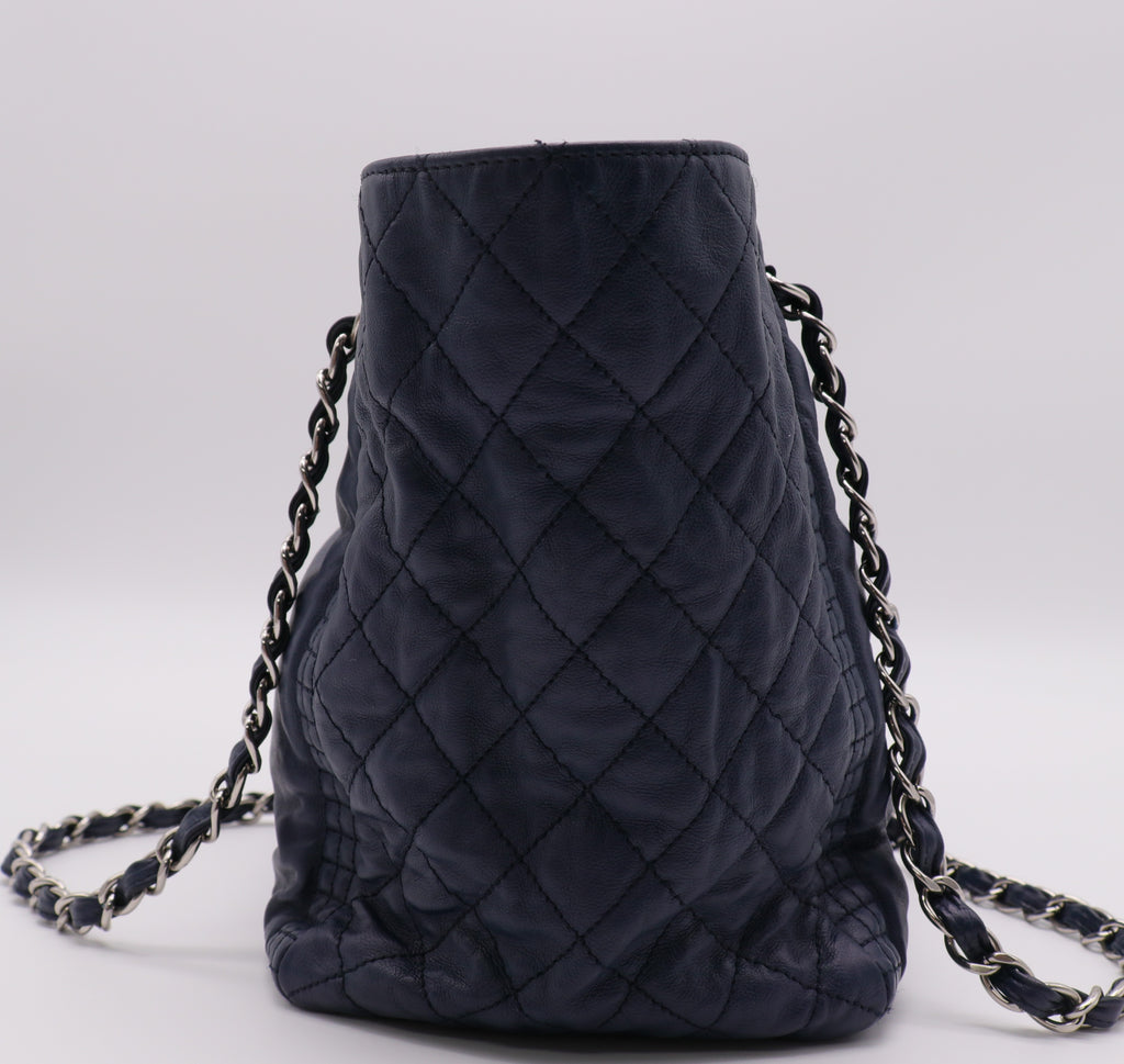 Calfskin Coco Bengal Tote Blue twins