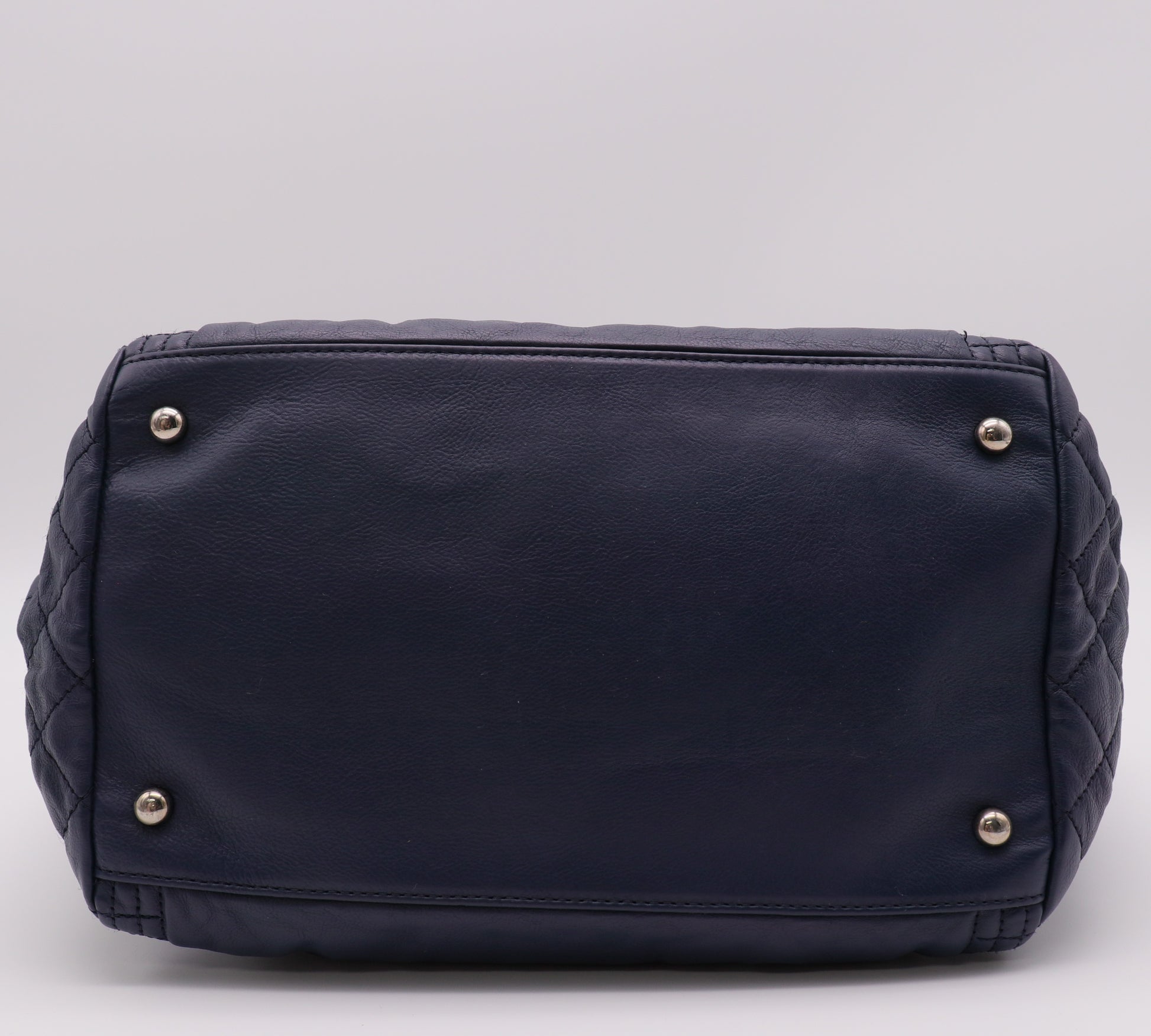 Calfskin Coco Bengal Tote Blue twins