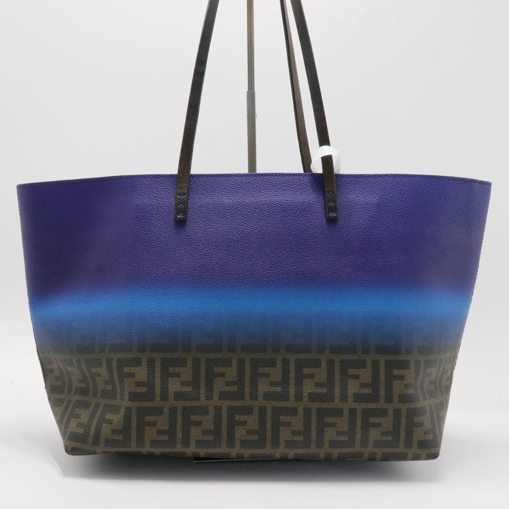 Ombre Zucca Spalmati Medium Roll Tote Tobacco Turquoise