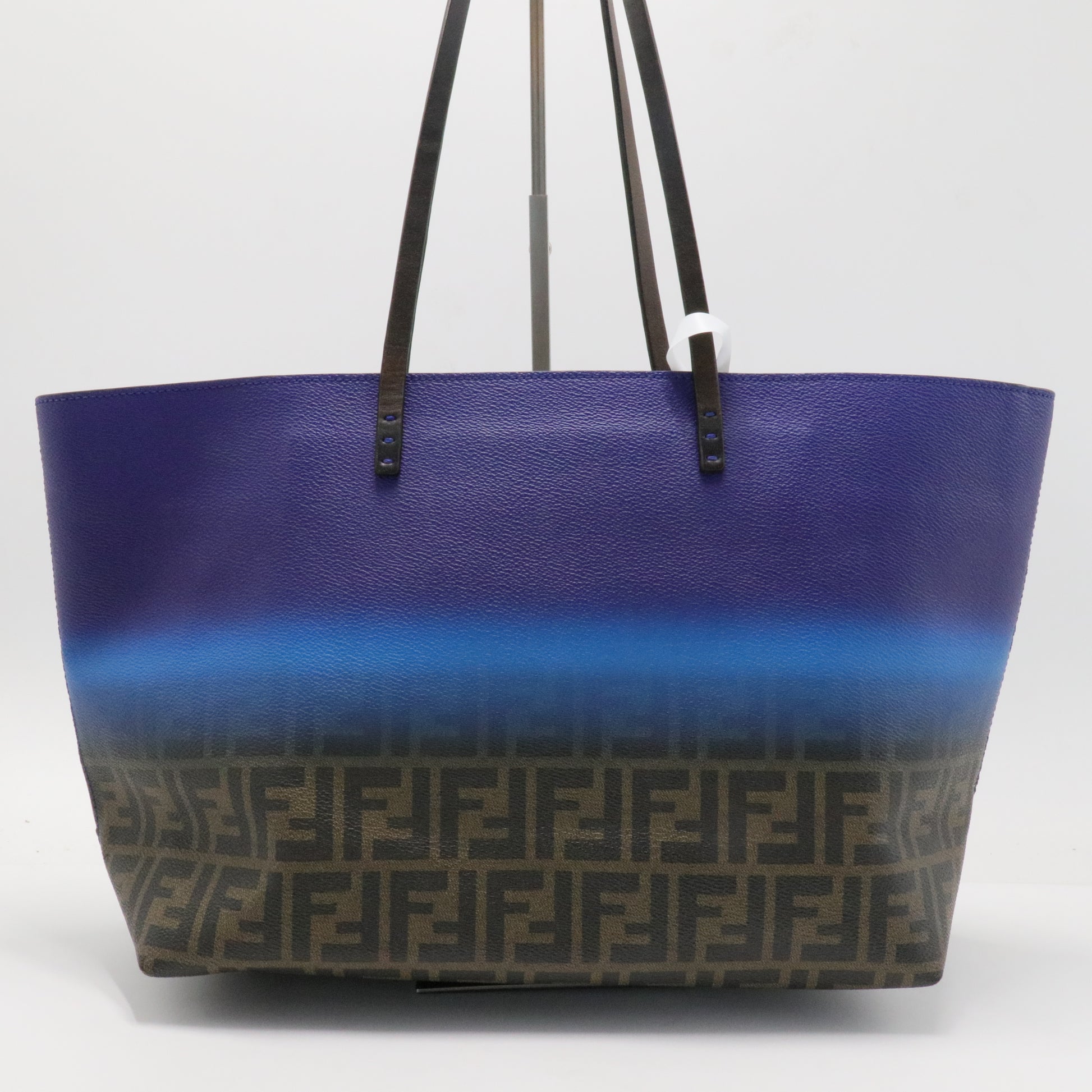 Ombre Zucca Spalmati Medium Roll Tote Tobacco Turquoise