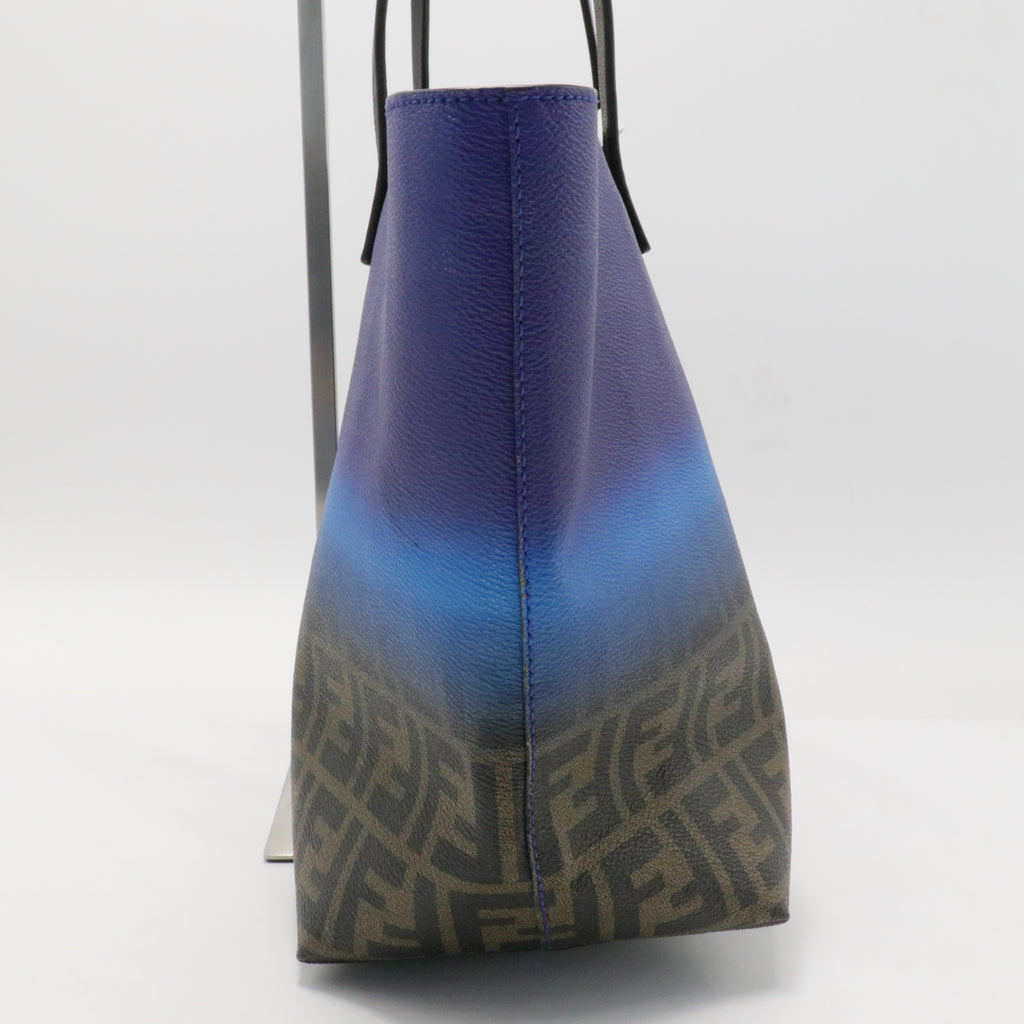 Ombre Zucca Spalmati Medium Roll Tote Tobacco Turquoise