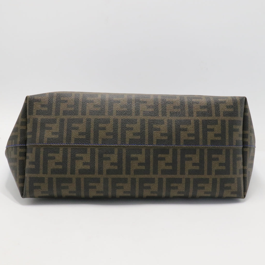 Ombre Zucca Spalmati Medium Roll Tote Tobacco Turquoise