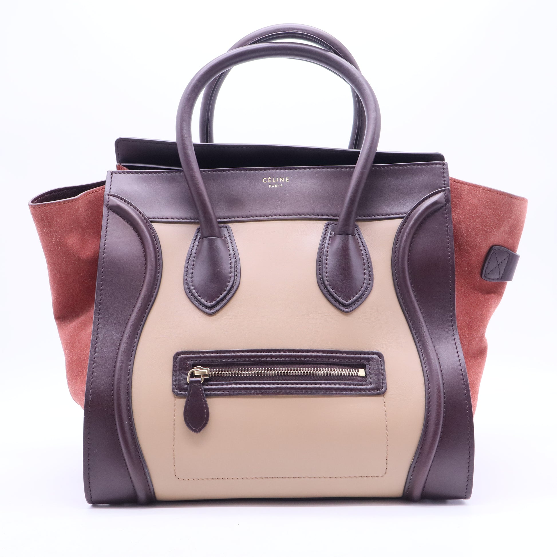 Tricolor Luggage Bag Felt Mini B20119