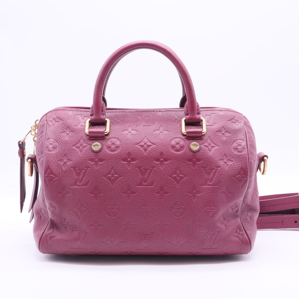 Speedy Bandouliere Bag Monogram Empreinte Leather 25