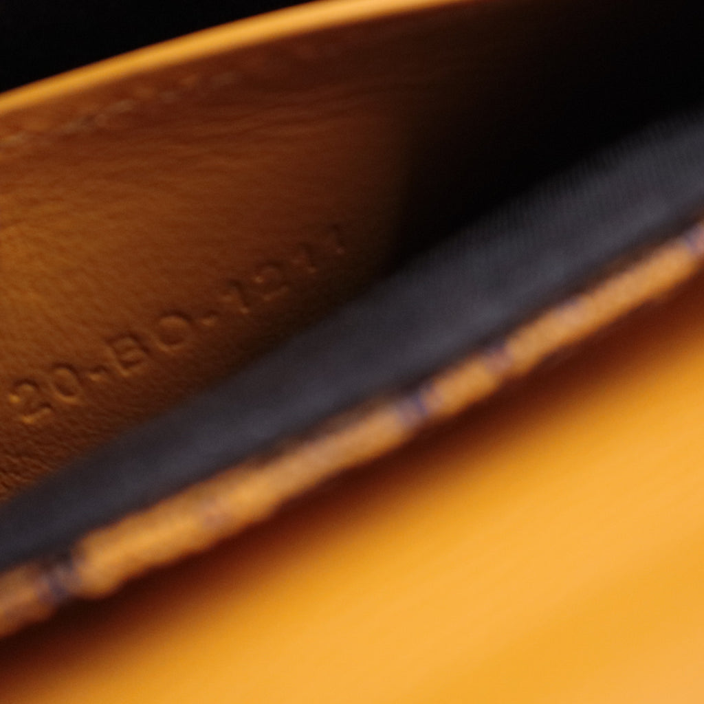 Clasp Lock Messenger Pouch Oblique Canvas and Leather Nano