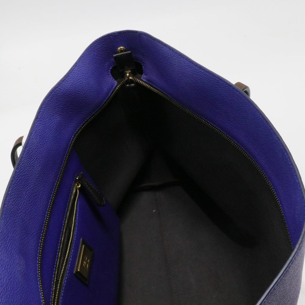 Ombre Zucca Spalmati Medium Roll Tote Tobacco Turquoise