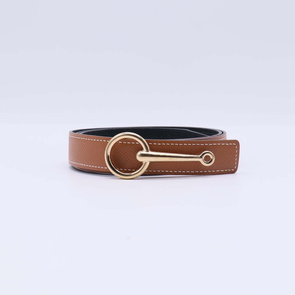 Hermes Gamma Reversible Leather Belt W21594