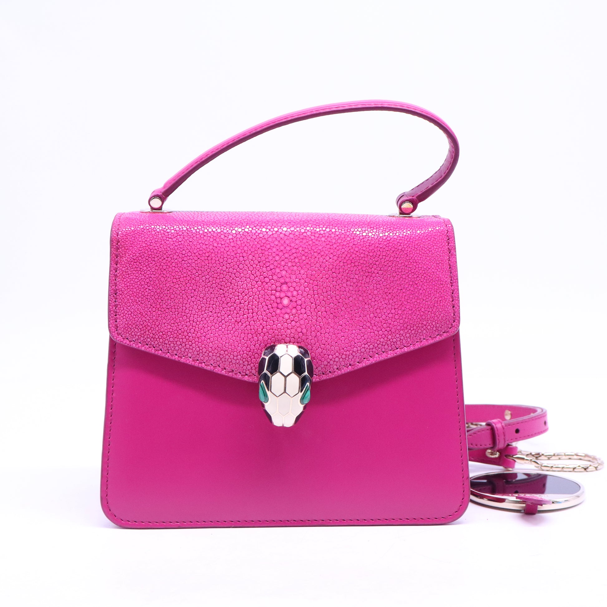 Pink Leather Shoulder Bag B20675