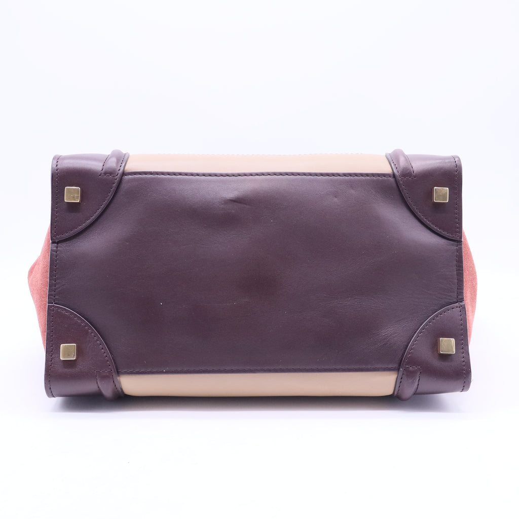 Tricolor Luggage Bag Felt Mini B20119