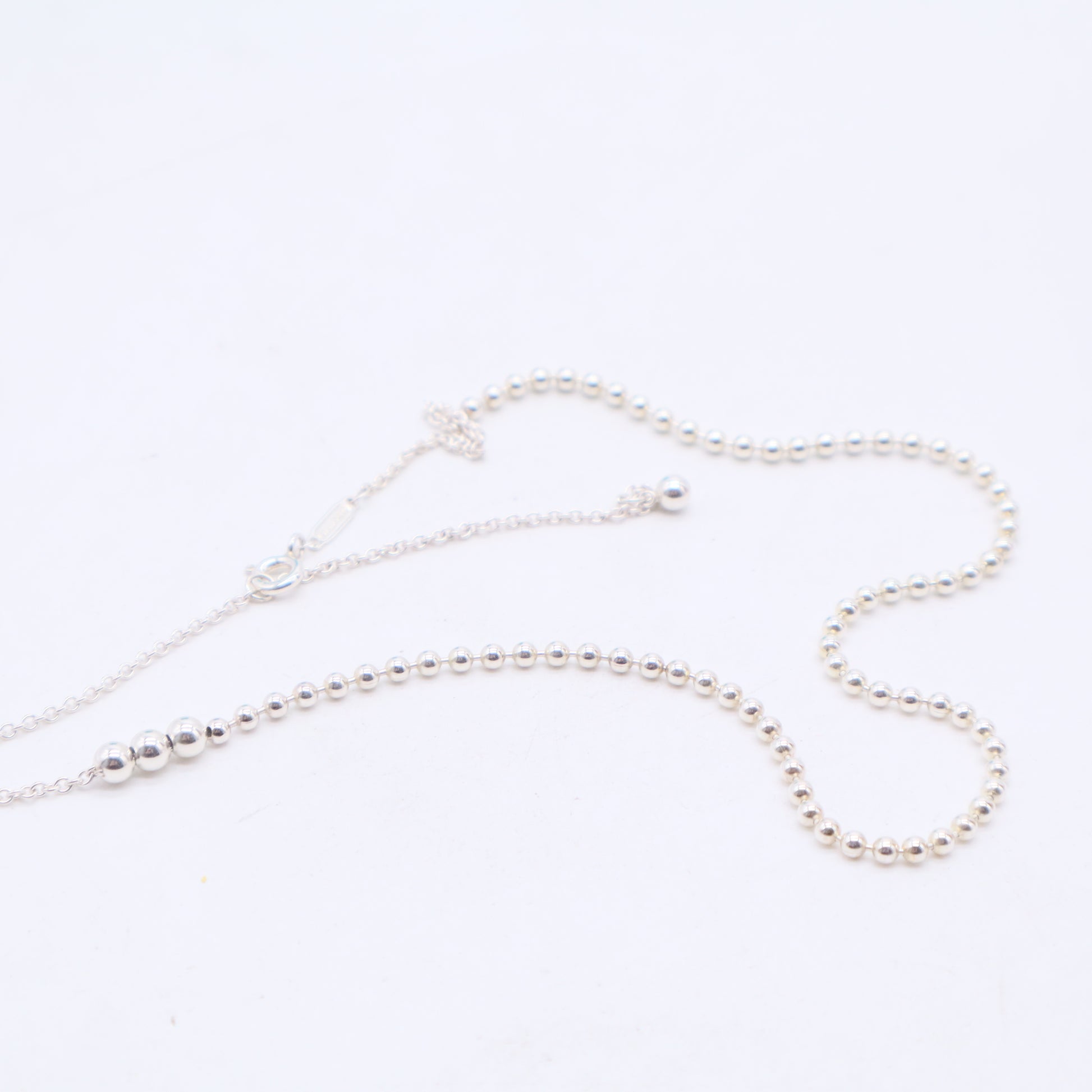 Tiffany & Co. Sterling Silver Pendant Necklace w Etched Heart & Arrow Twins LDJ3060