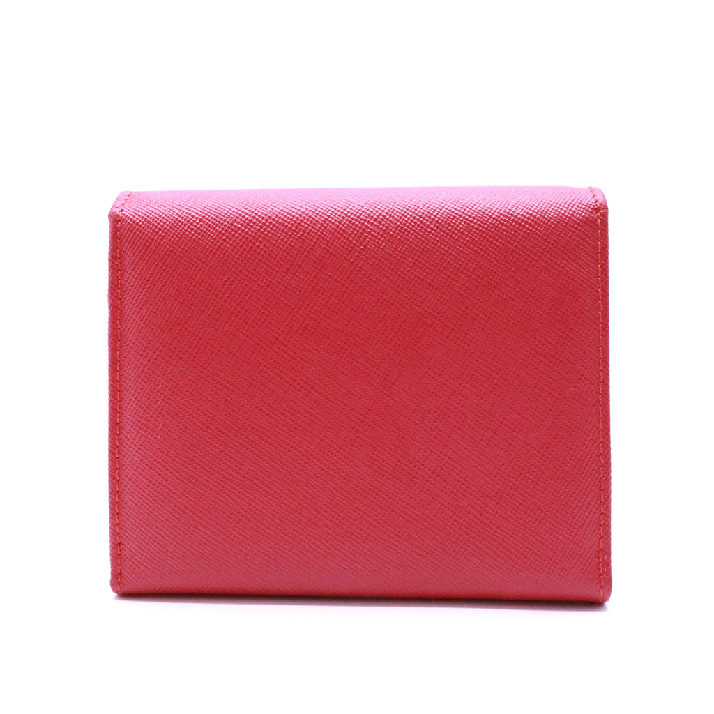 Saffiano Leather Compact Wallet