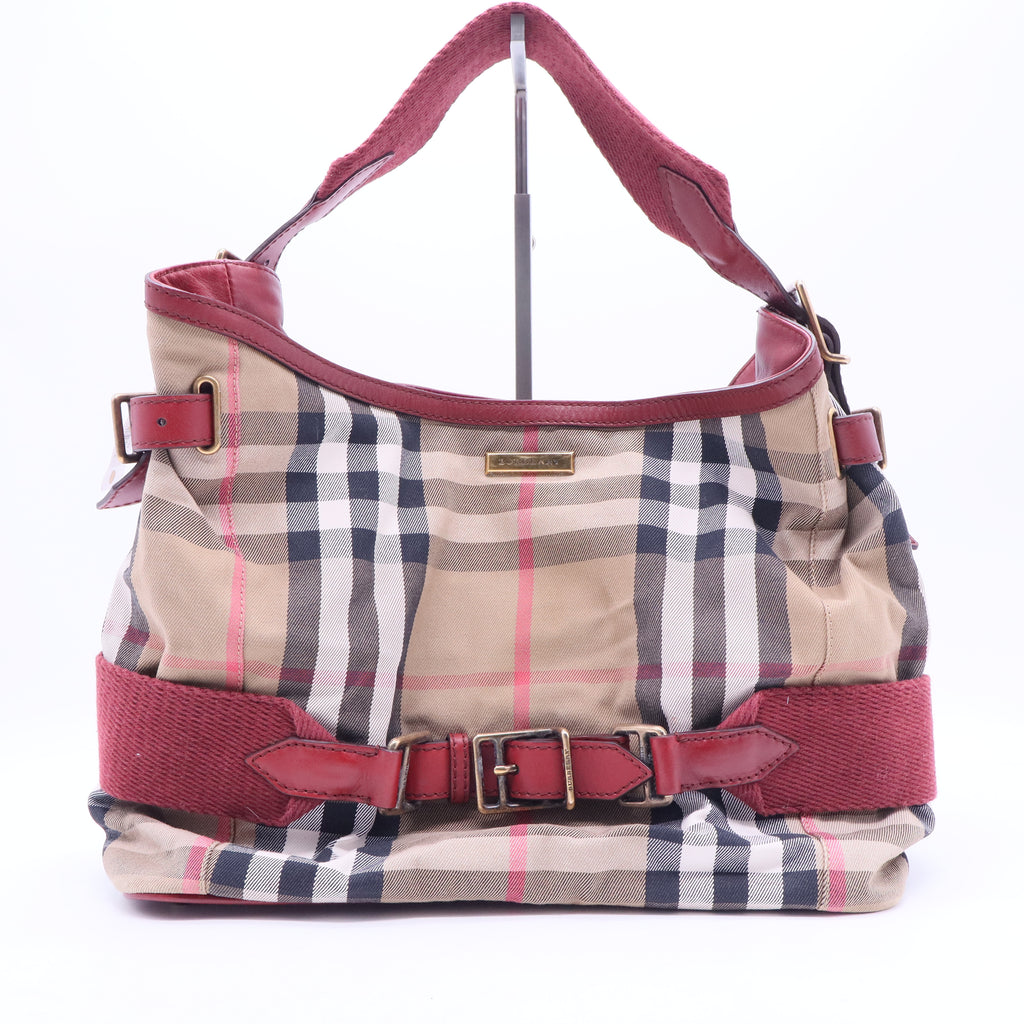 House Check Canvas Tote Bag Twins B20309