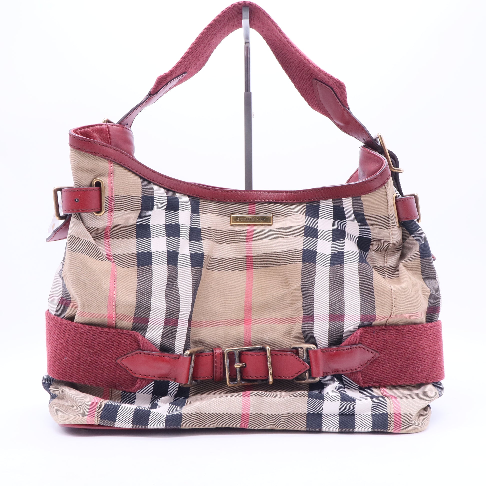 House Check Canvas Tote Bag Twins B20309