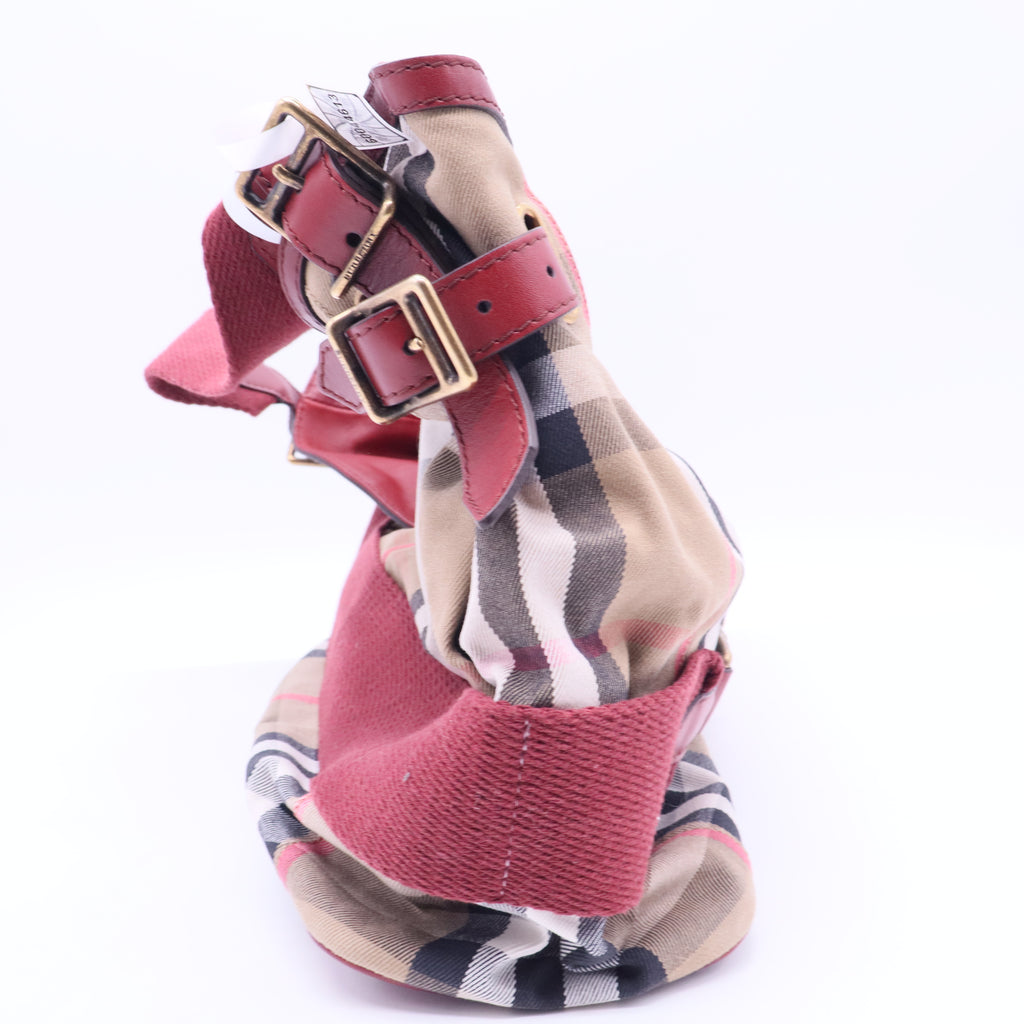 House Check Canvas Tote Bag Twins B20309