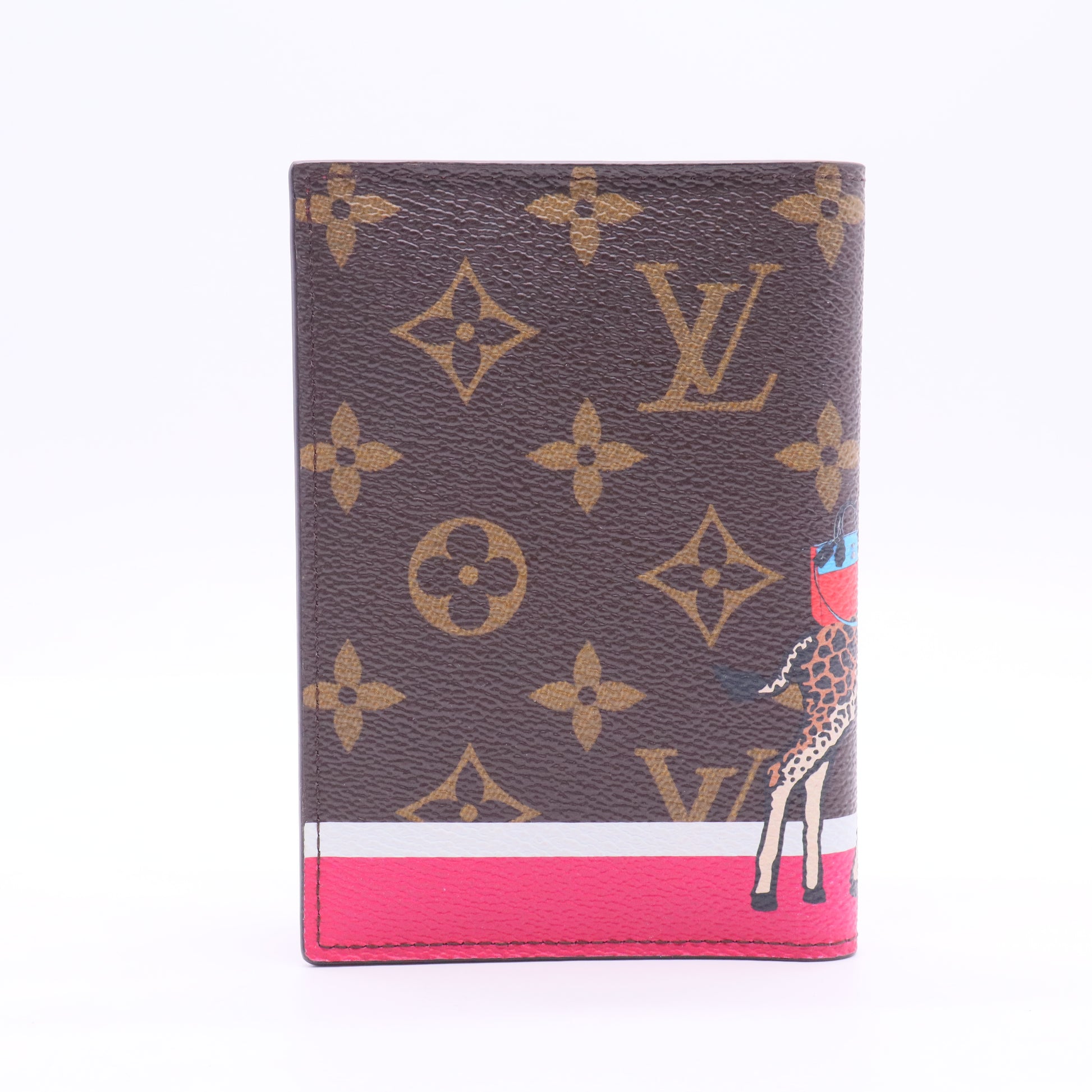 Limited Monogram Canvas Christmas Animation Passport Cover twins