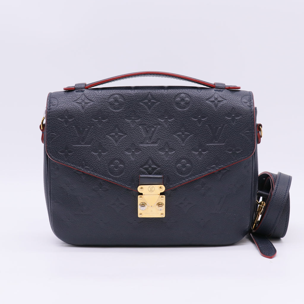 Louis Vuitton Pochette Metis in Monogram Empreinte Marine Rouge twins LDZ978