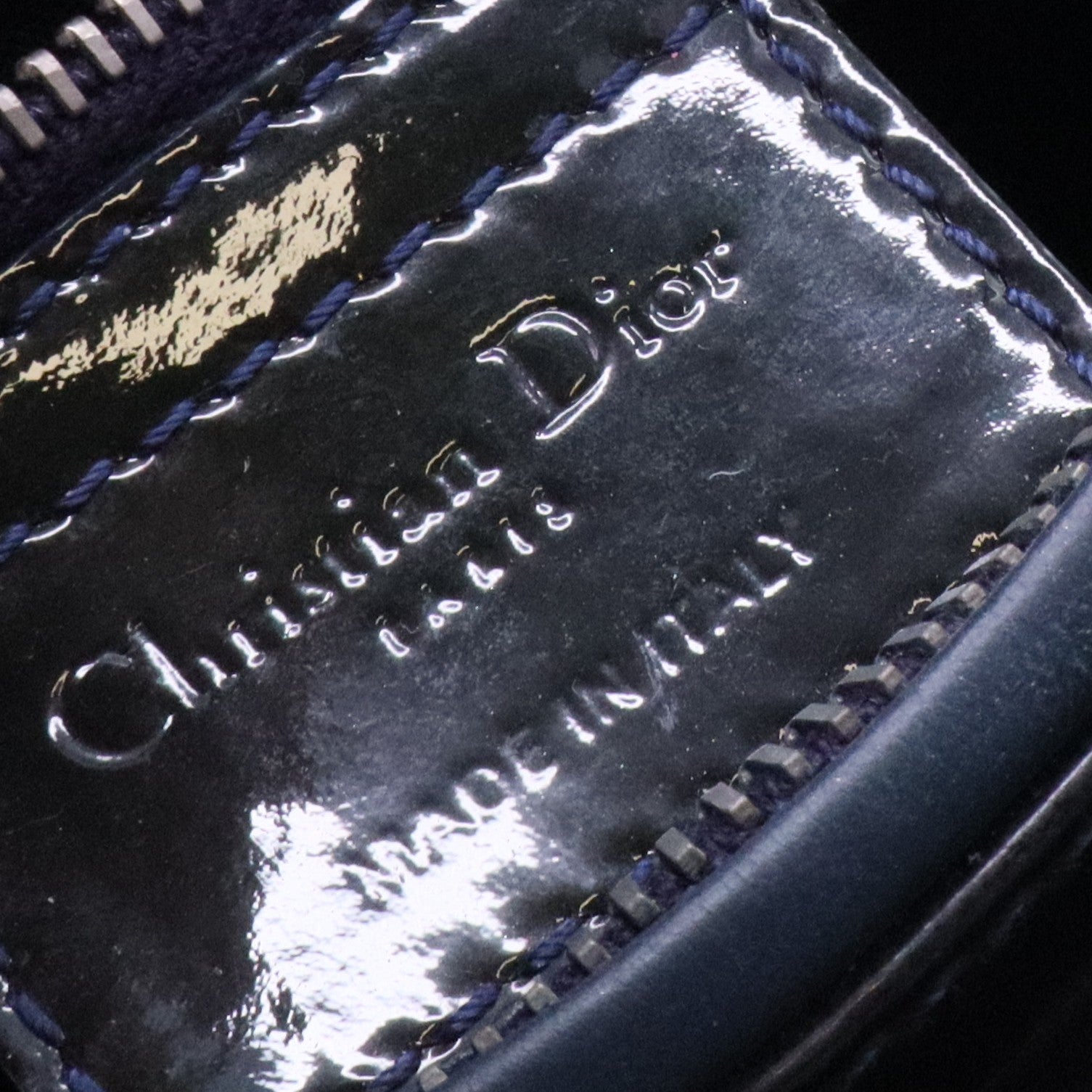Christian Dior Lady Dior Cannage Quilted Glossy Crossbody Bag