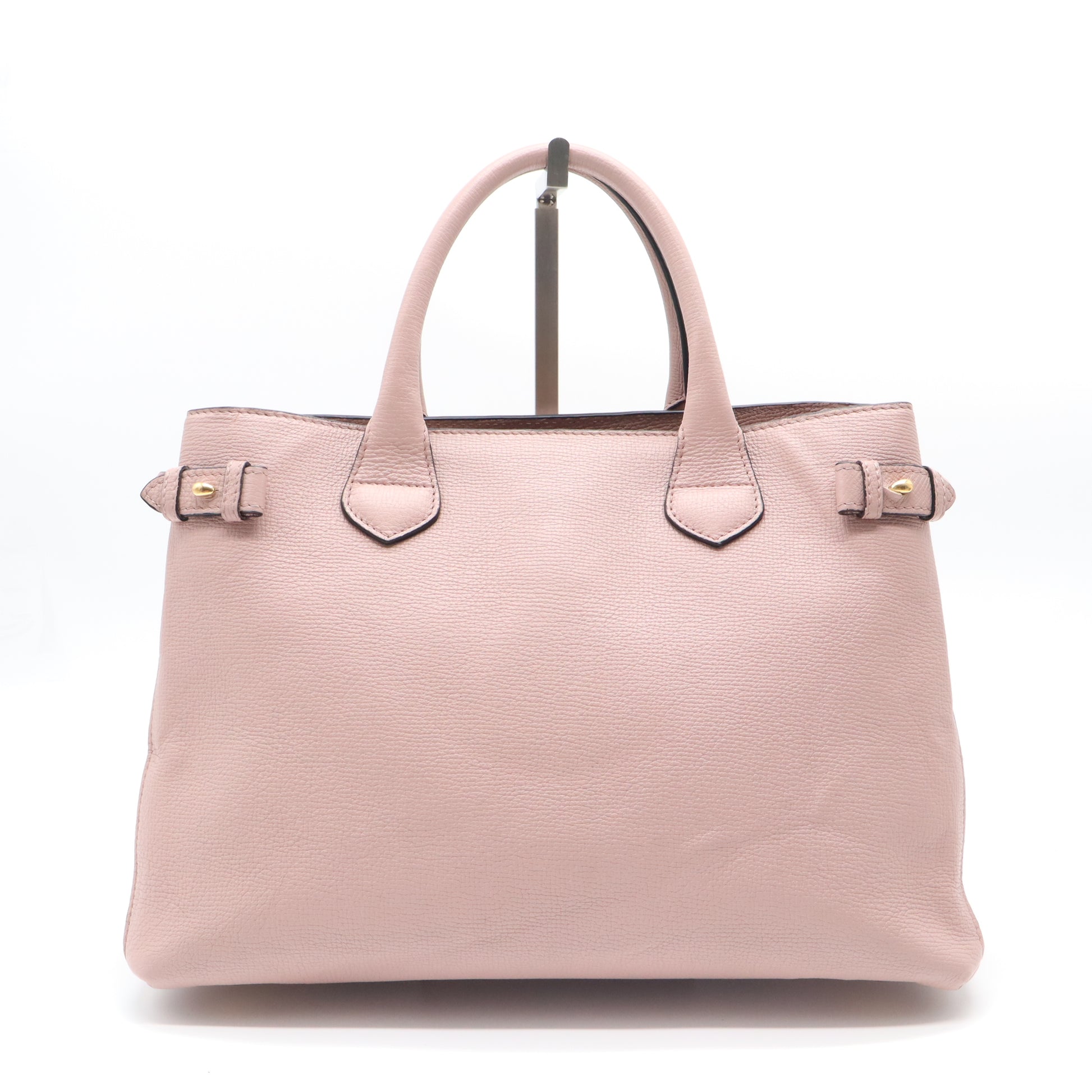 Banner Tote Leather and House Check Canvas Medium B21709