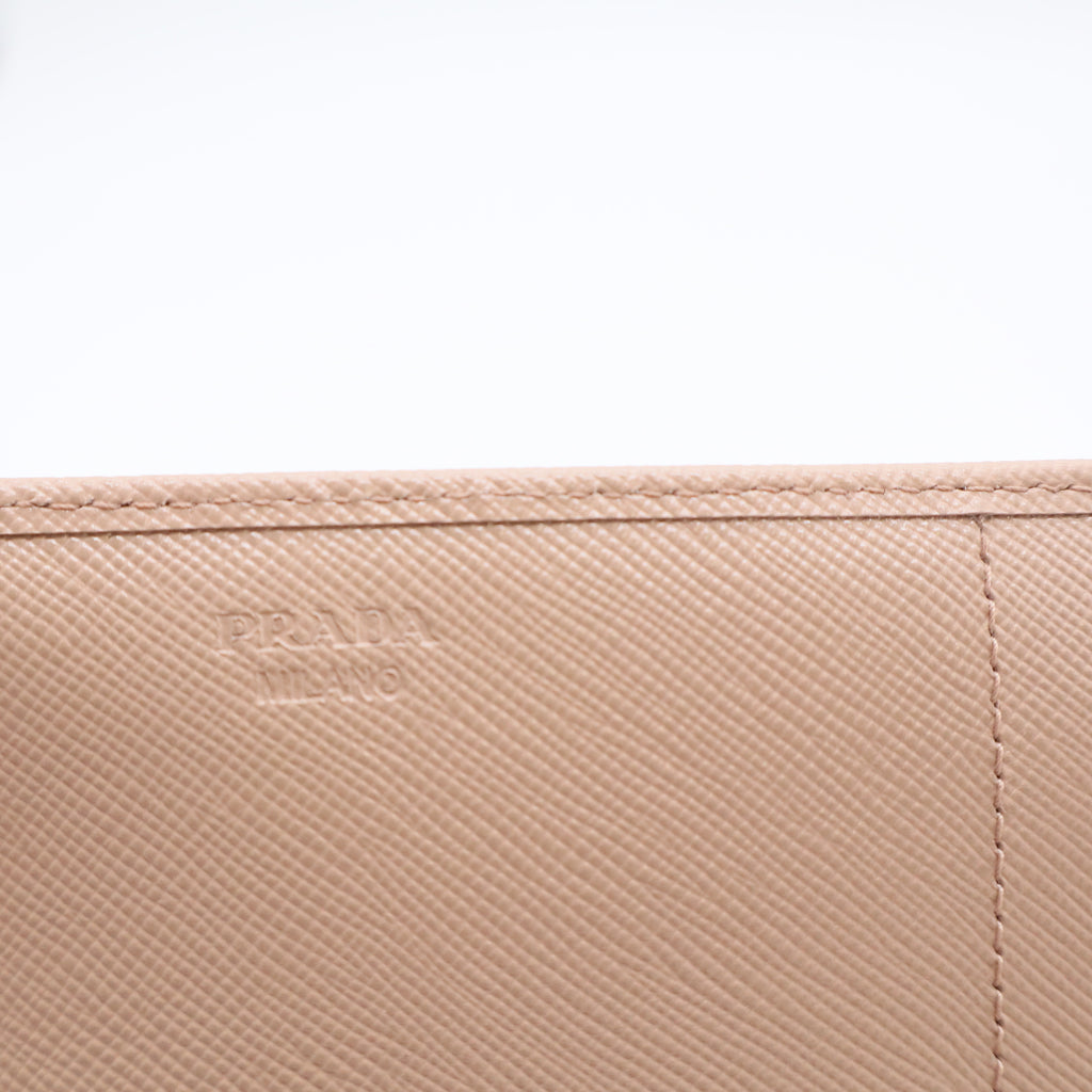 Cammeo Saffiano Metal Leather Long Continental Wallet