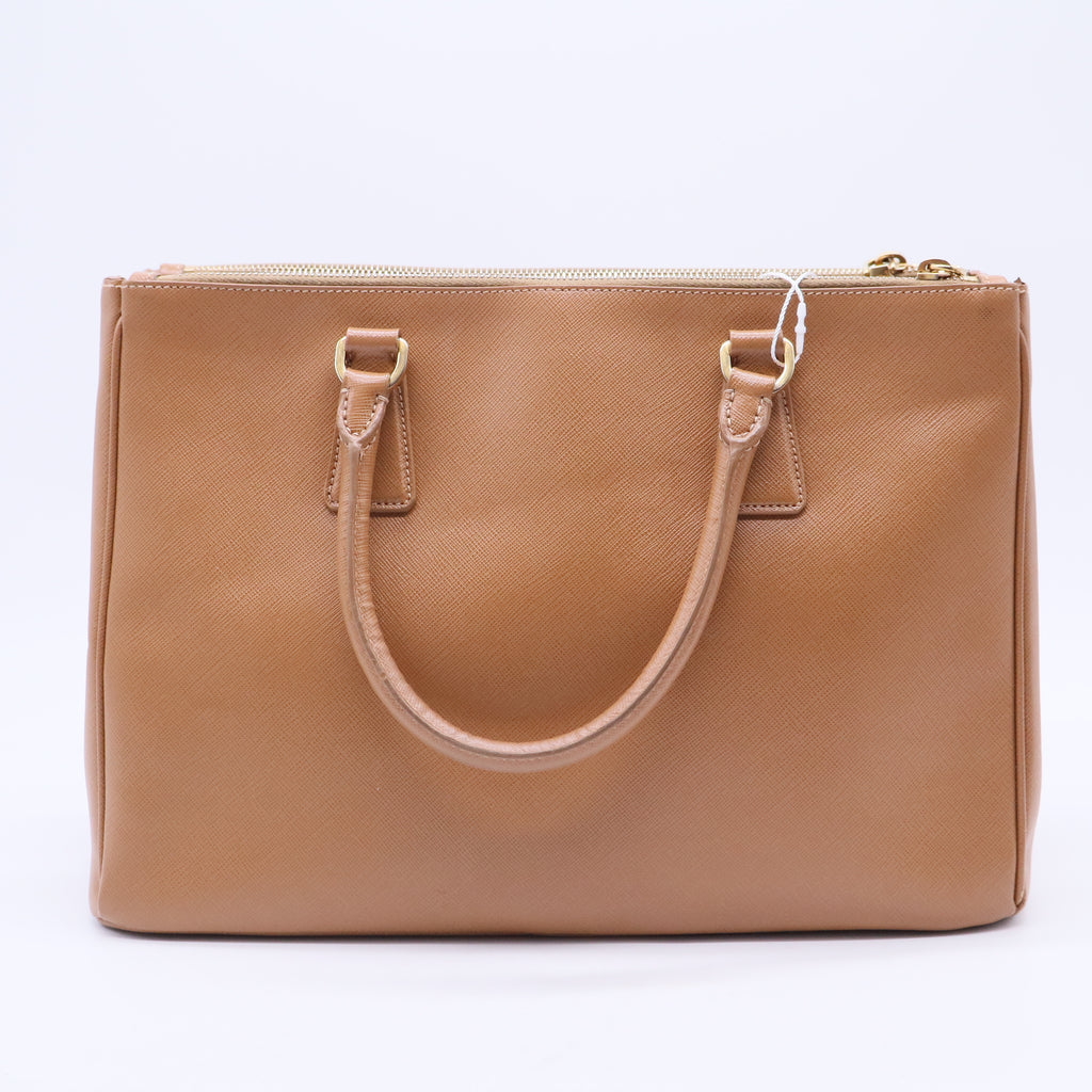 Galleria Double Zip Tote Saffiano Leather Large Twins LDJ3047
