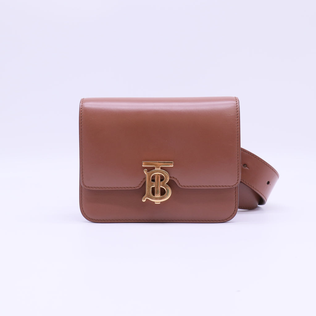Burberry calfskin leather TB belt bag B22546
