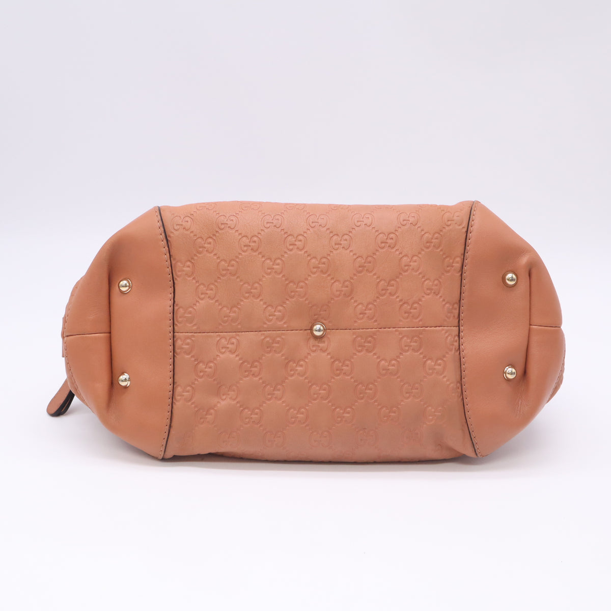 Brown Guccissima Leather Heart Bit Satchel B23984
