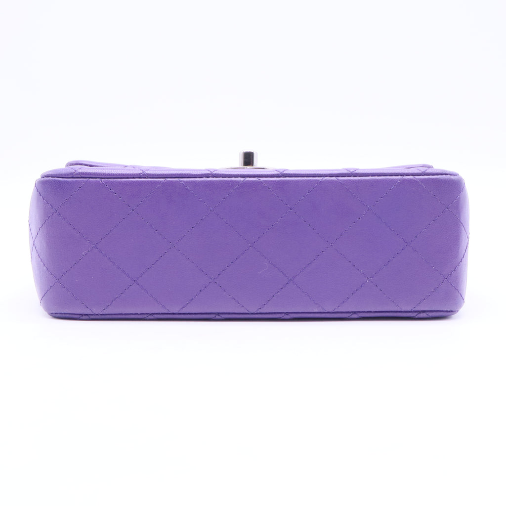 Timeless Mini Rectangular Purple Lambskin   B20300