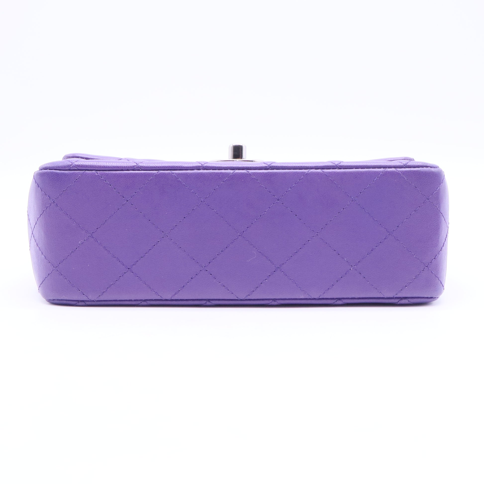Timeless Mini Rectangular Purple Lambskin   B20300