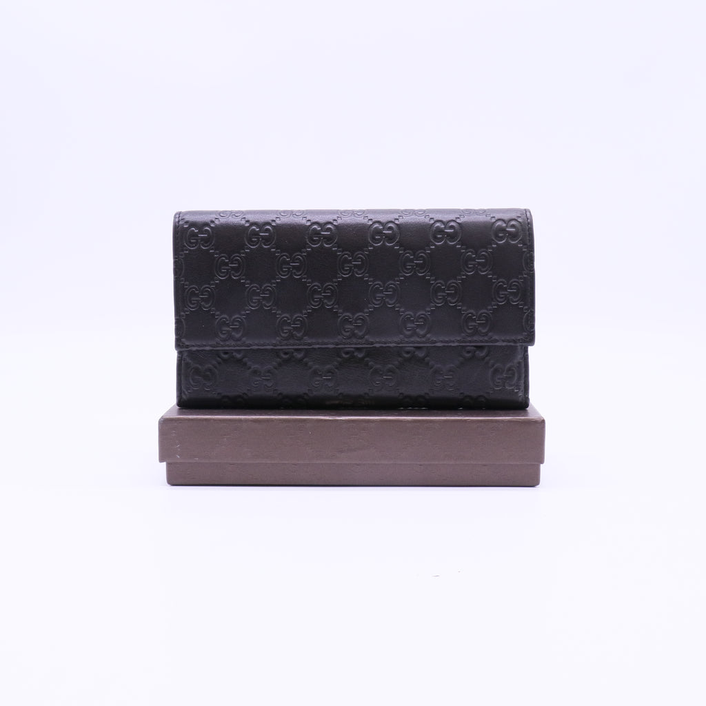 Gucci Guccissima Flap Wallet W21881
