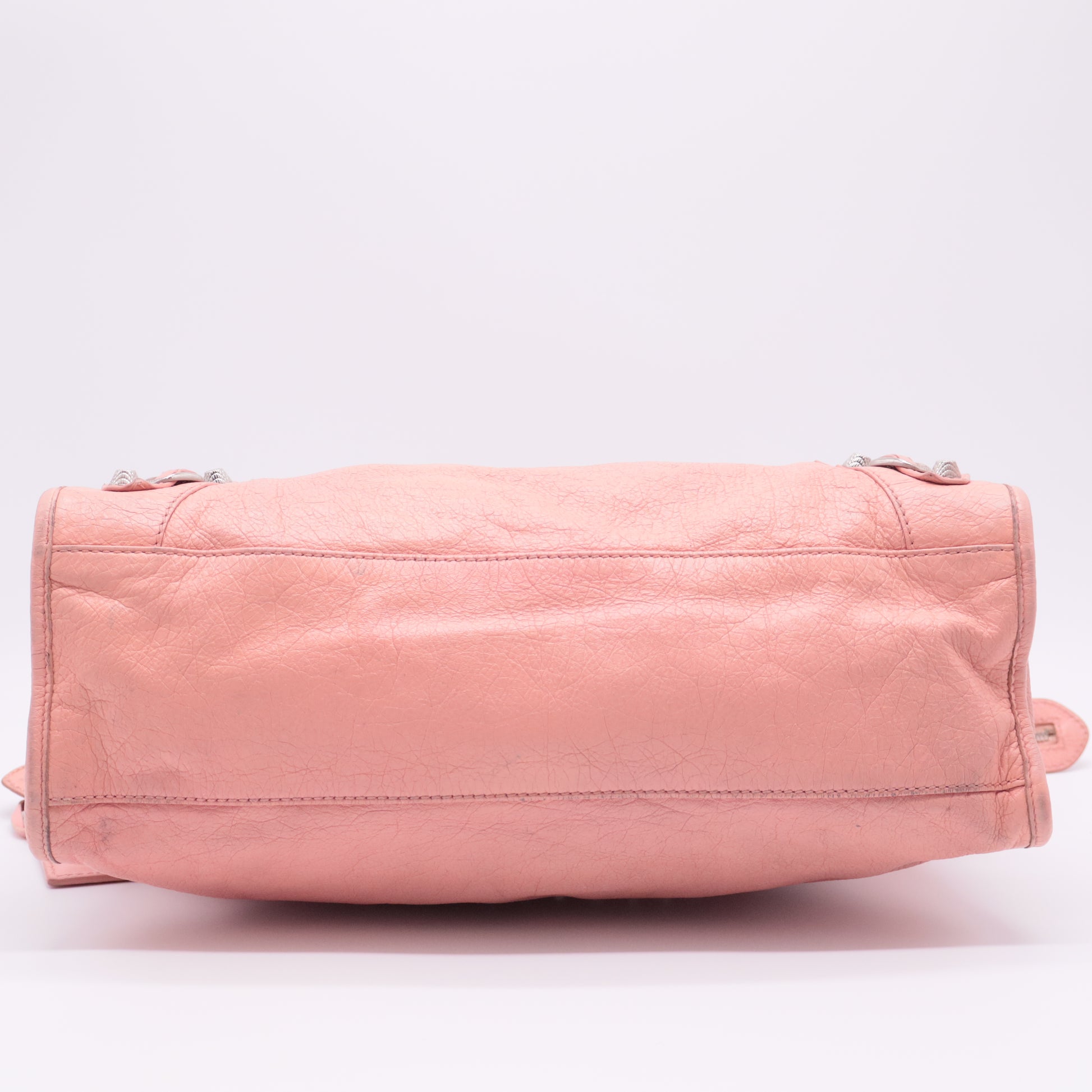 Pink Leather RH Part Time Tote twins