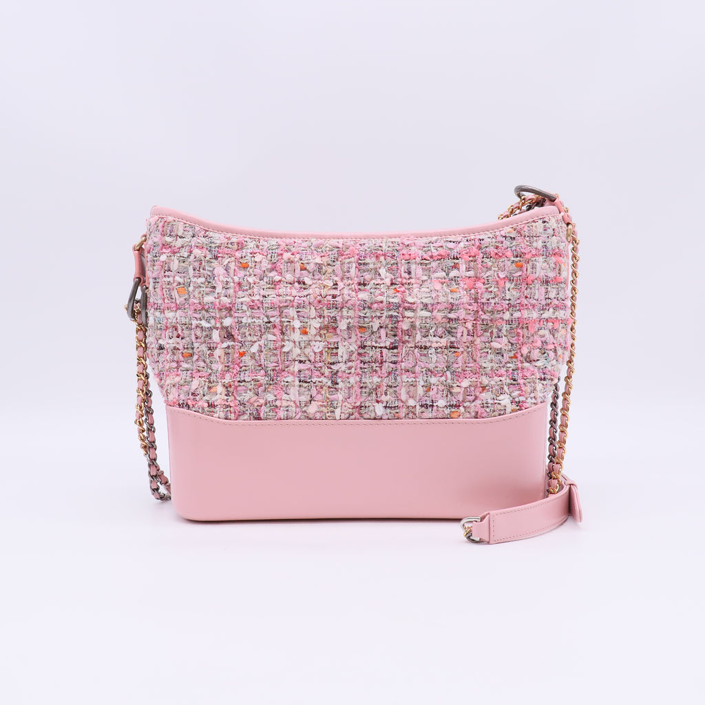 Chanel Tweed Calfskin Small Gabrielle Hobo B23976