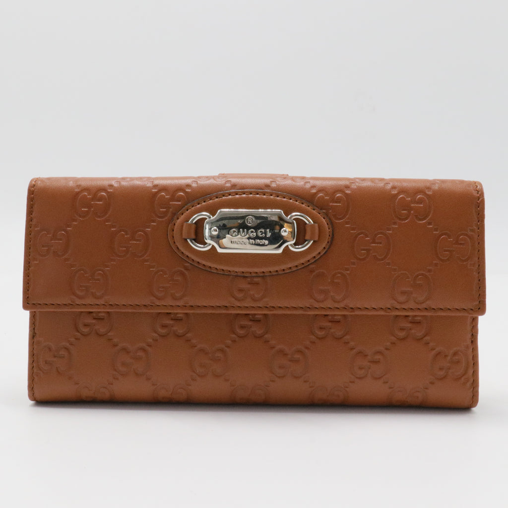 Guccissima Punch Continental Flap Wallet