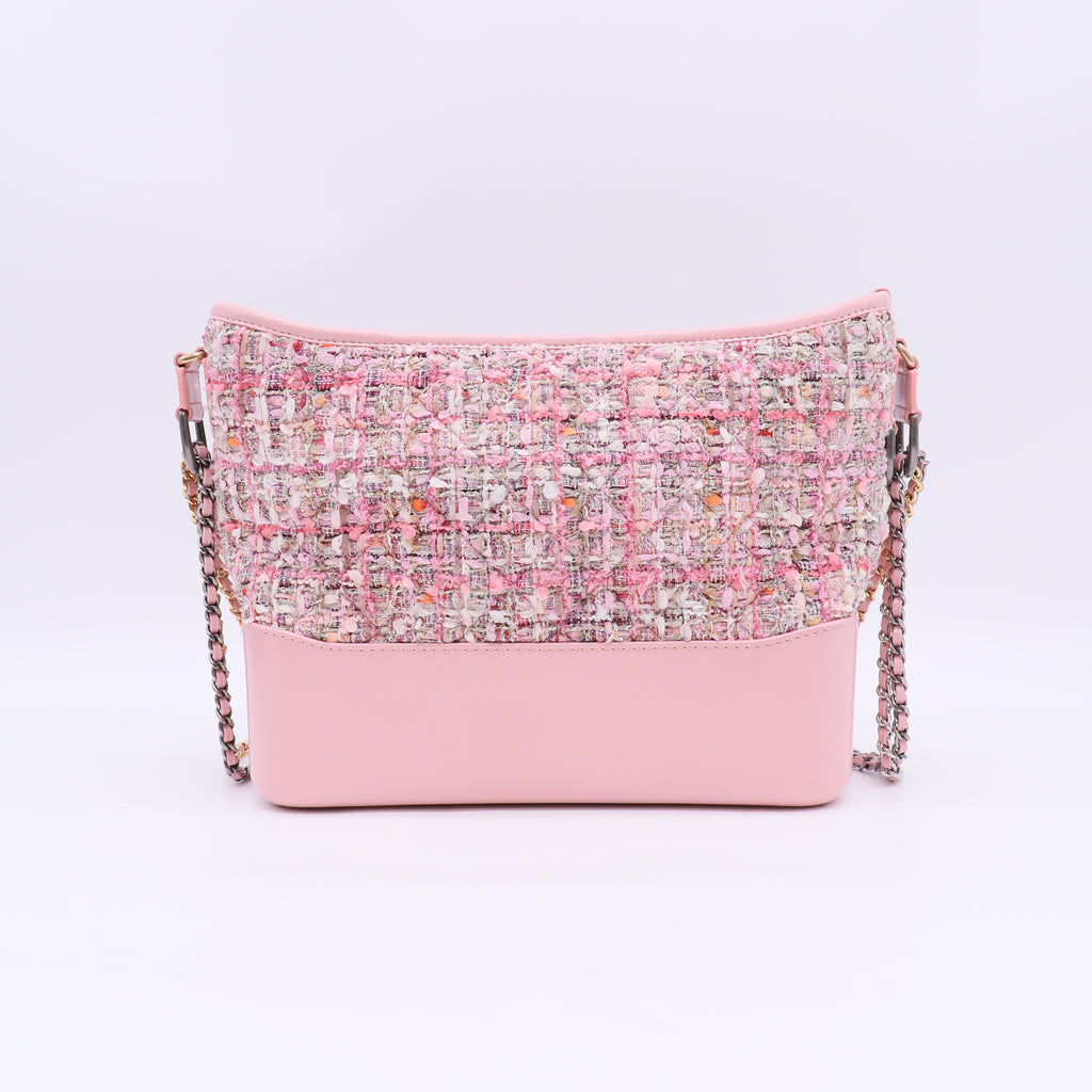 Chanel Tweed Calfskin Small Gabrielle Hobo B23976