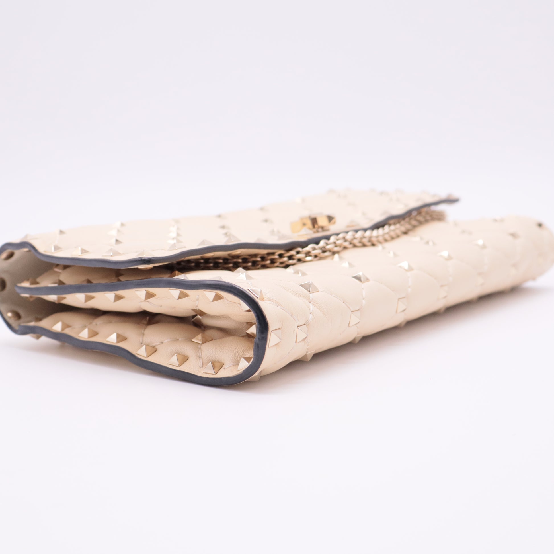 Nappa Rockstud Spike Wallet on Chain twins