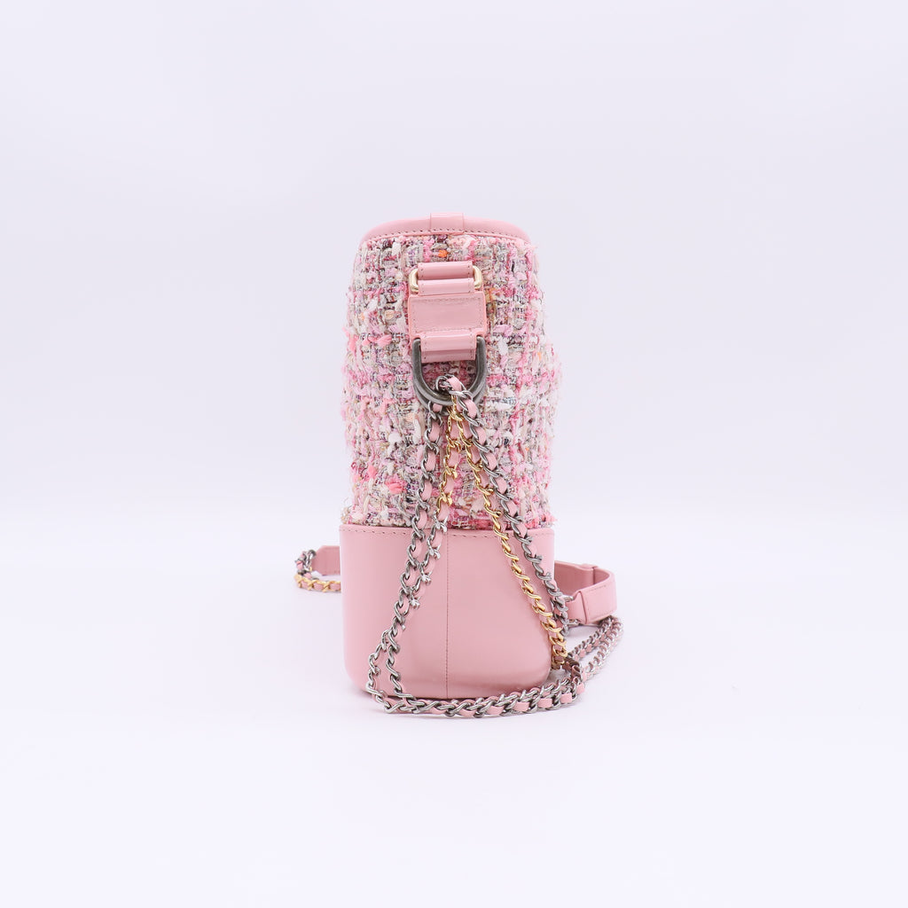 Chanel Tweed Calfskin Small Gabrielle Hobo B23976